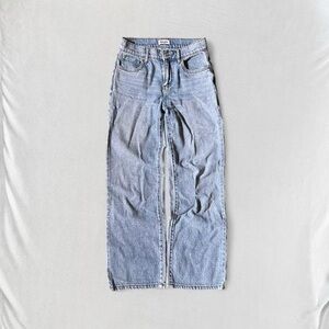 RSQ Tilly’s Light Blue High-Waisted Rise Wide-Leg Baggy Jeans, Girls’ 10